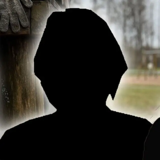 Silhuetter av tre personer framför en suddig bakgrund med träd och en byggnad. De kopplas till en nyhet om att anställda på Ljungby kommun fått sluta efter vanvård på en förskola.