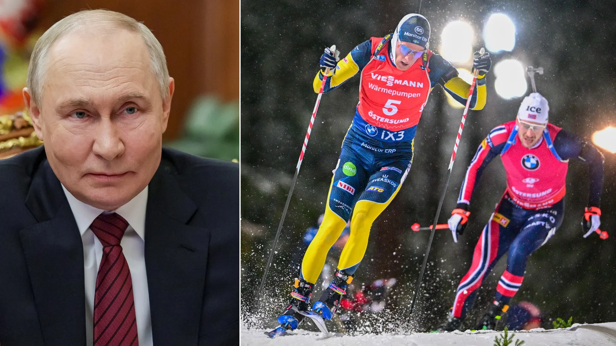 Vladimir Putin och skidskytte