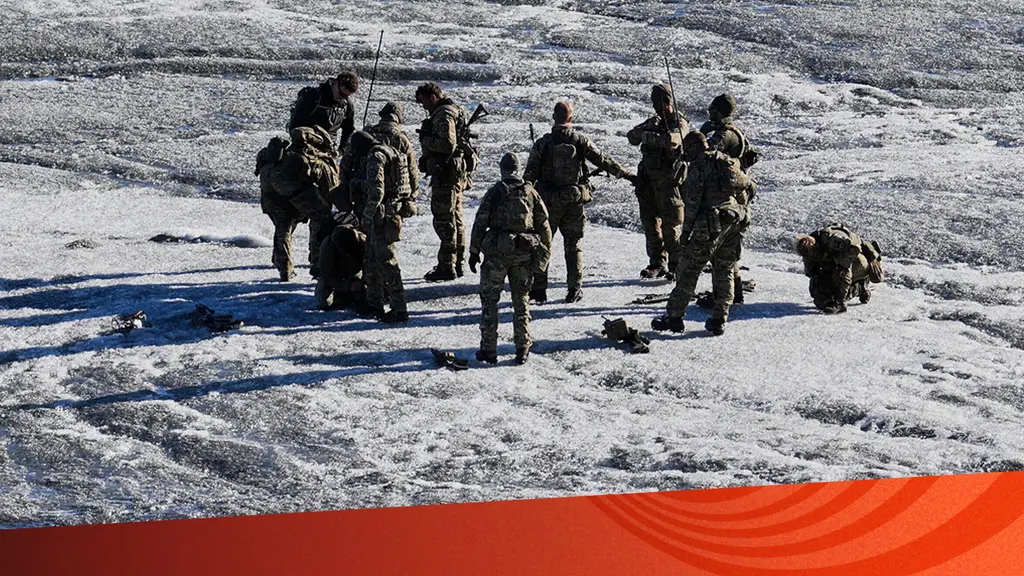 Danska soldater i Natoövning på Grönland.