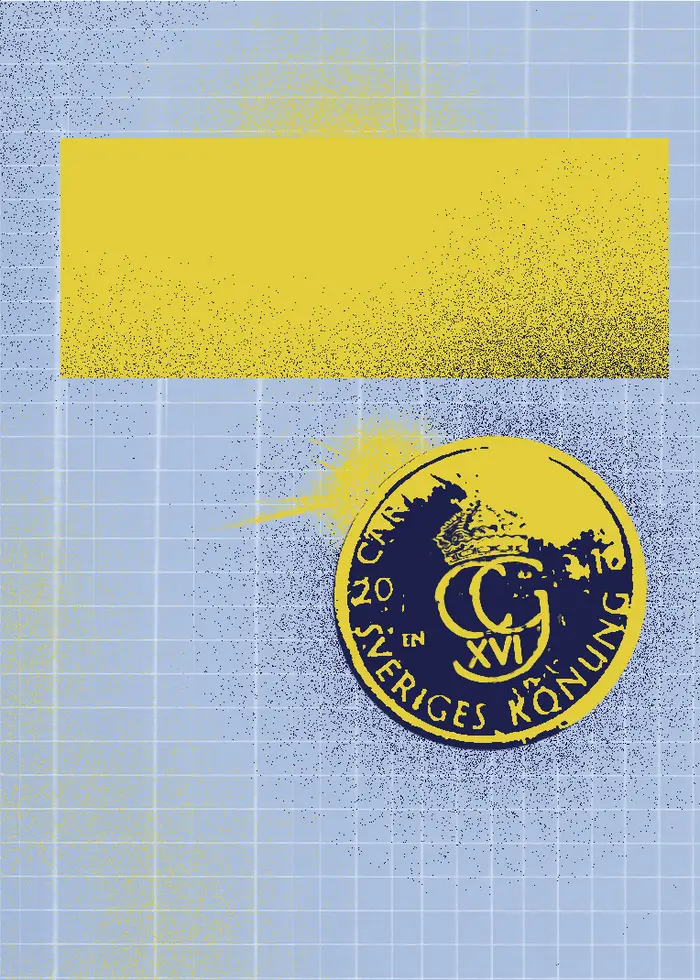 Kollage som visar en svensk krona