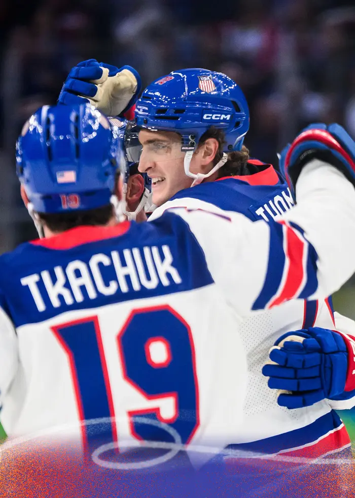 USA:s ishockeyherrar firar.