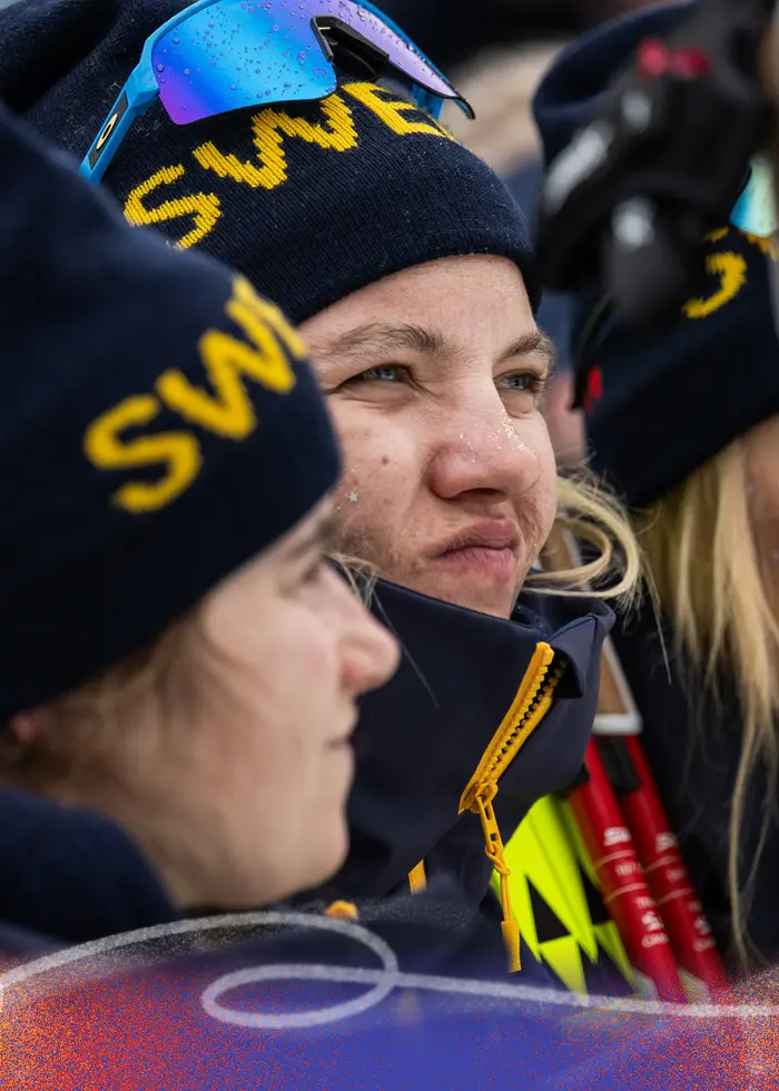 Linn Svahn med lagkamrater