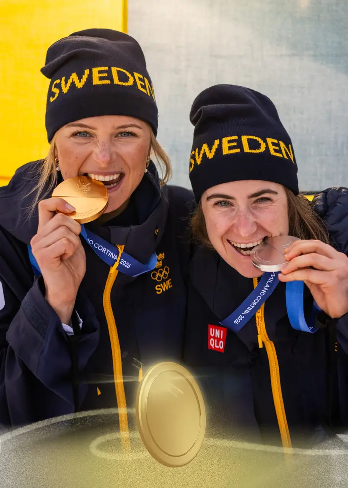 Frida Karlsson och Ebba Andersson. Foto: Maxim Thore/Bildbyrån