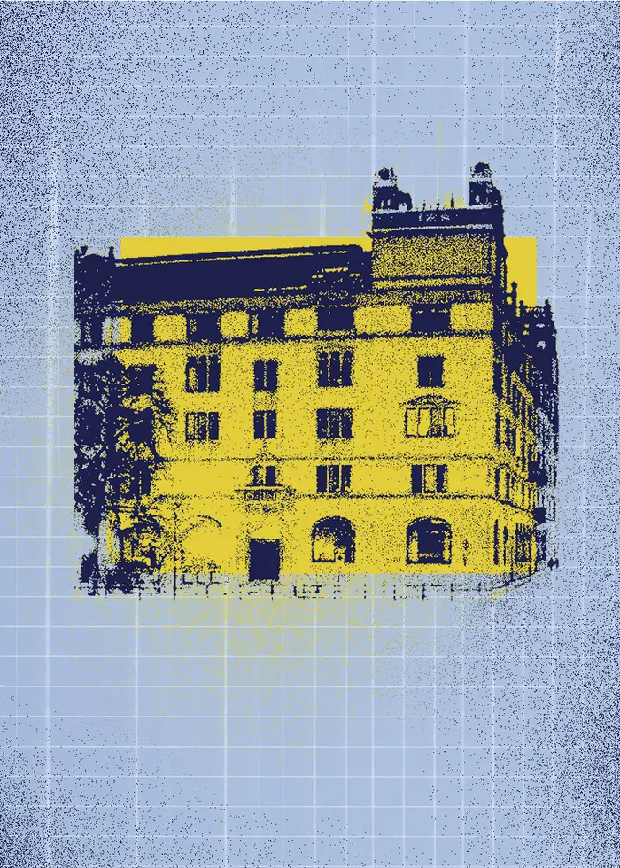 kollage som visar regeringskansliet