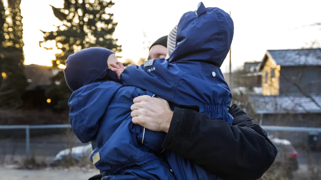 En mobiltelefon med appar.