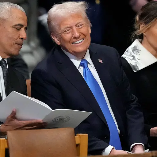 Obama och Trump i samtal