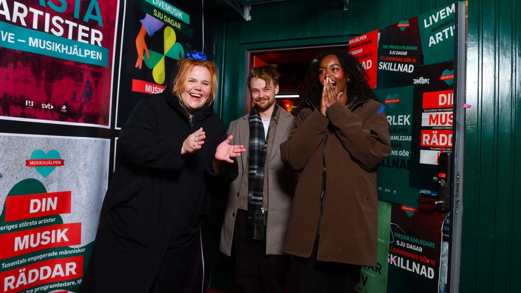 Linnea Wikblad, Hampus Hedström och Assia Dahir