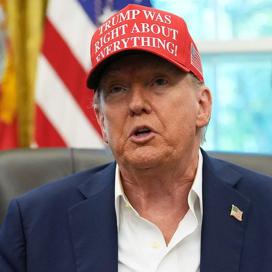 Donald Trump med VM-bucklan.