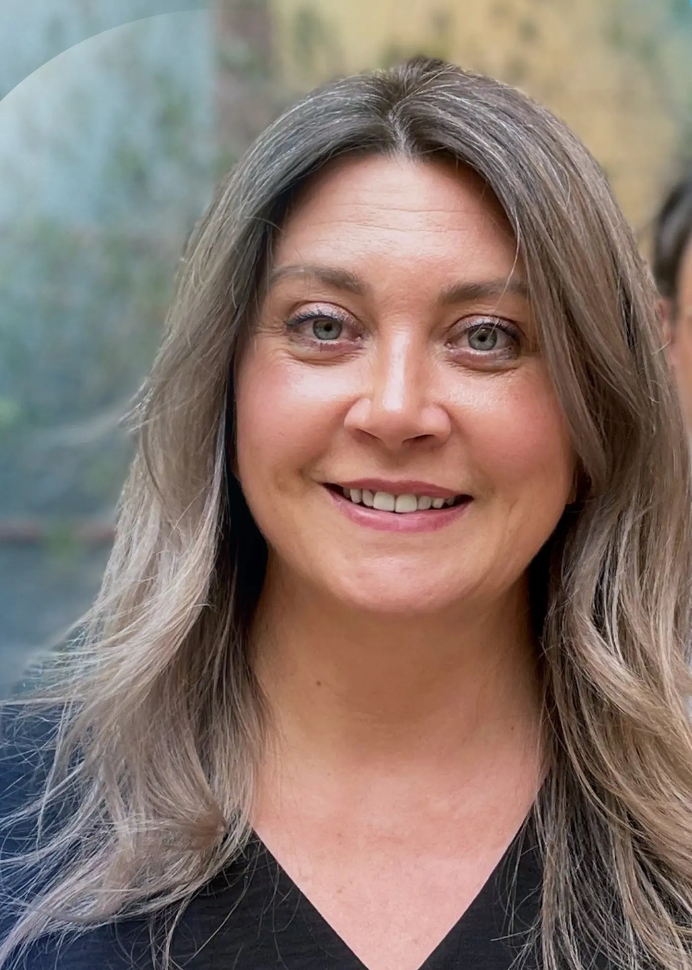 Författaren Camilla Läckberg och programledaren Martin Wicklin.