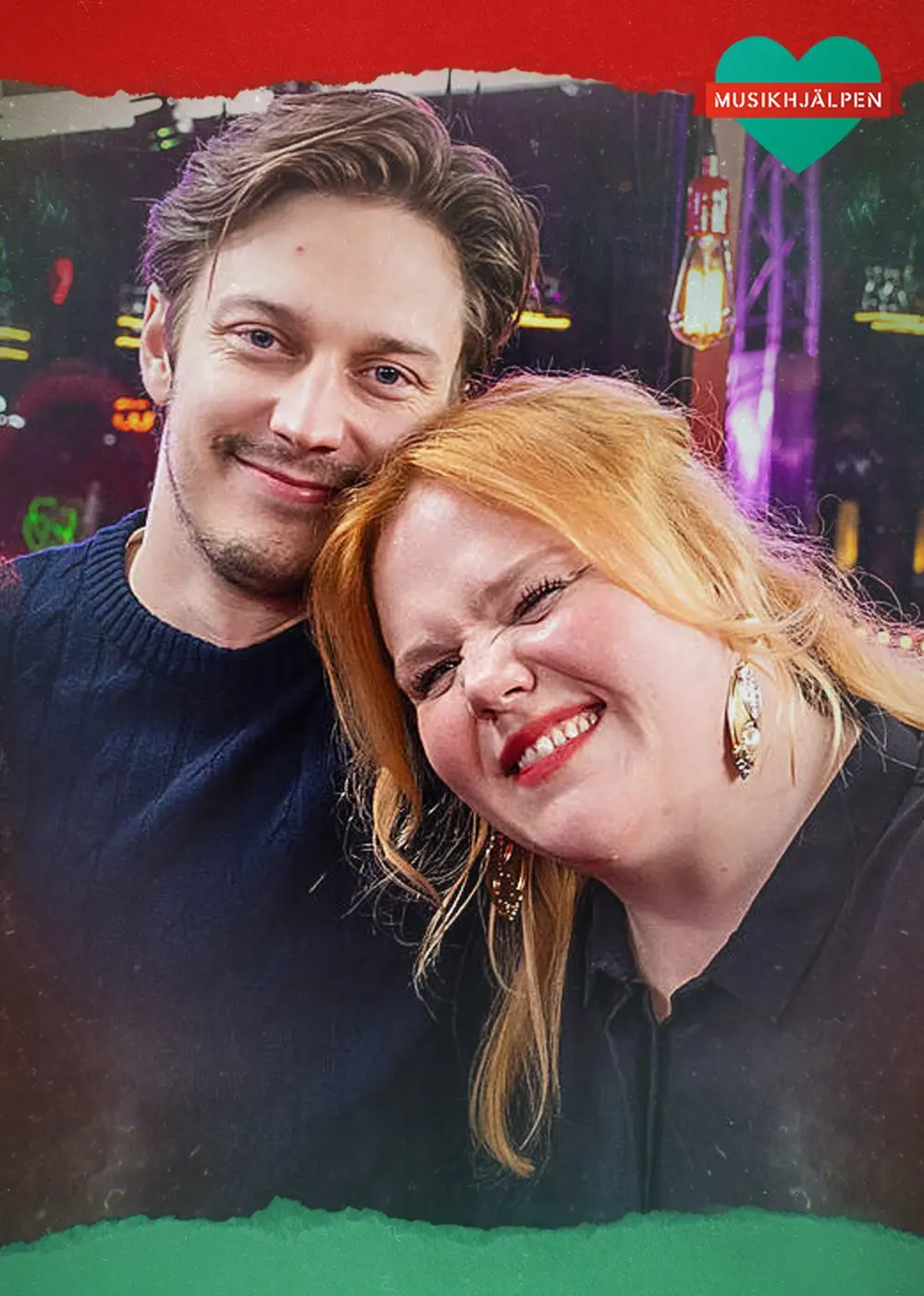 Linnea Wikblad och Emil Hansius