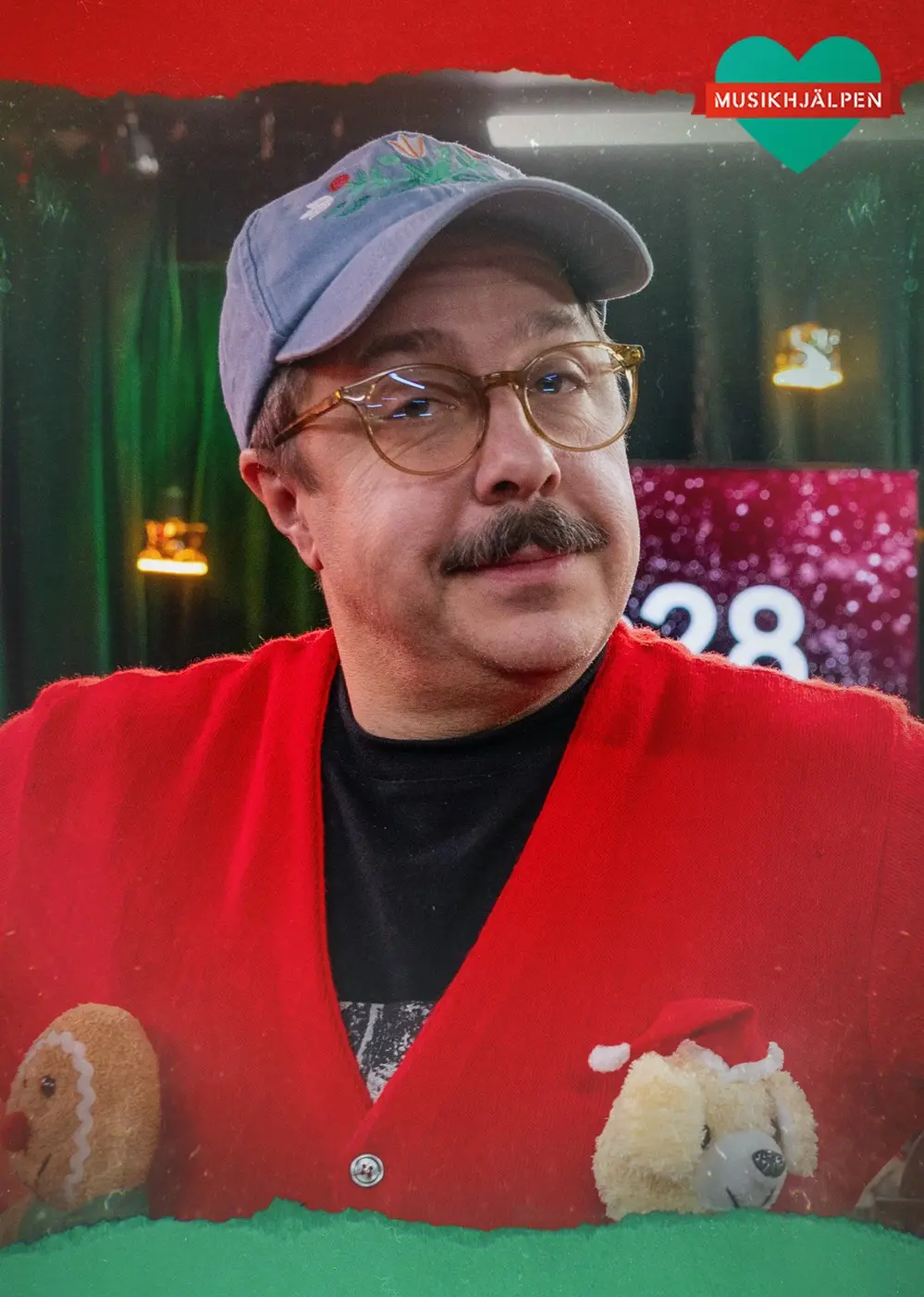 David Sundin i röd jultröja