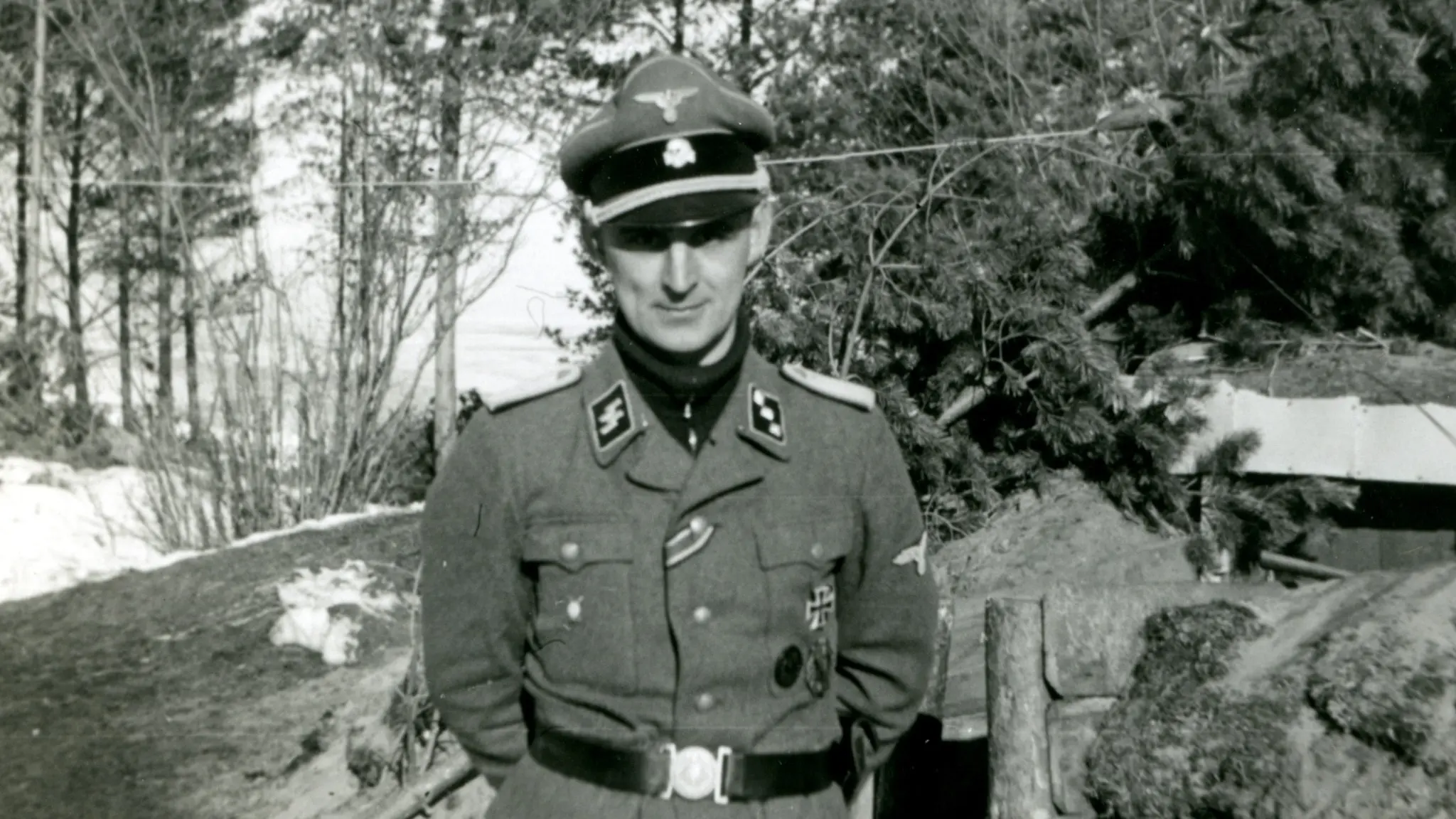 Hans-Gösta Pehrsson vid Narvafronten 1944.