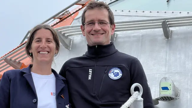 Yohann Mucherie och Clémentine Moulin ser nya möjligheter till Arktisforskning med Tara Polar Station.