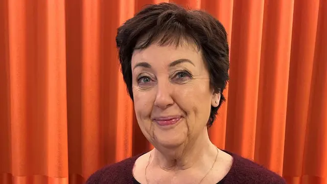 Kulturpersonligheten, artisten och jazzsångerskan Babben Larsson den 18 november 2025.