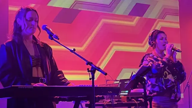 Britta Virves och Genevieve Artadi på Kulturhuset i Stockholm den 28 maj 2023.