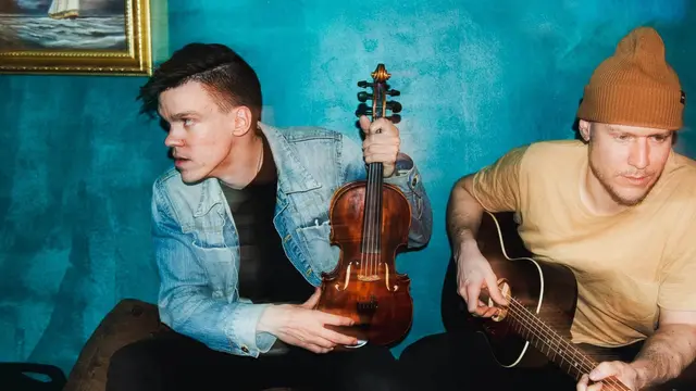 Olli Sippola och Sakari Keipi i Luomuduo. 