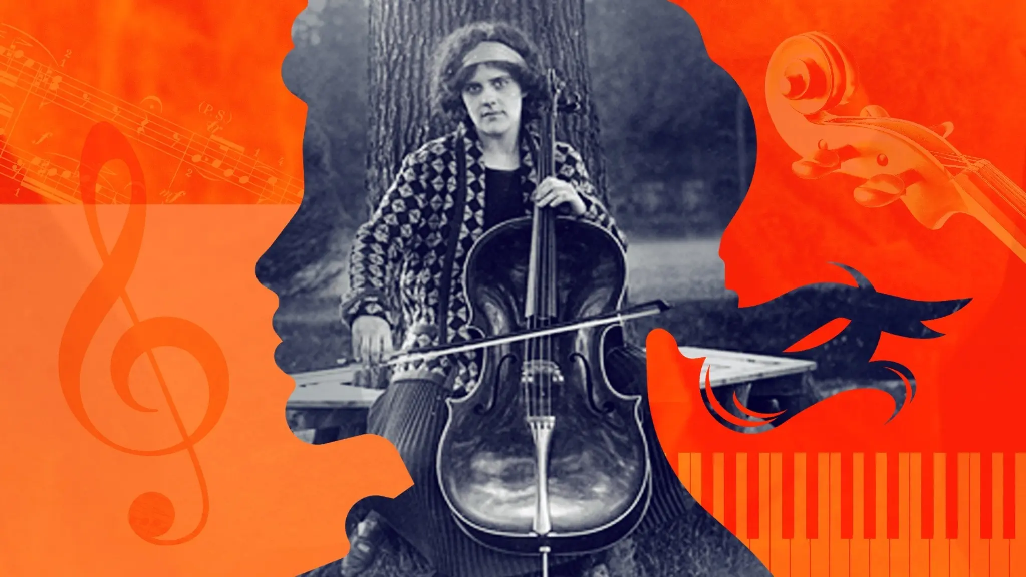 Beatrice Harrison spelar cello