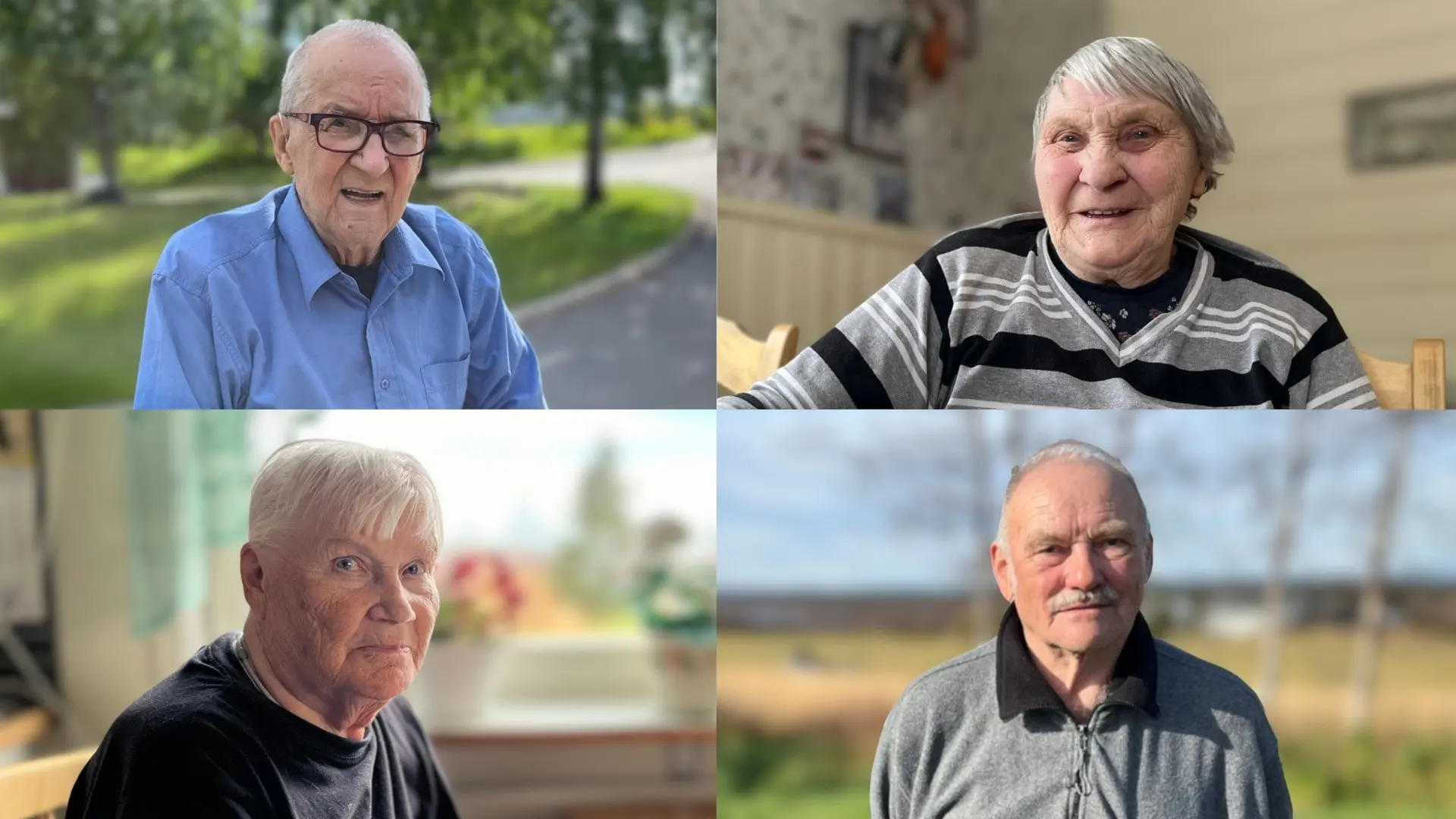 Fyra personer som är med i podden Meän Histuuria