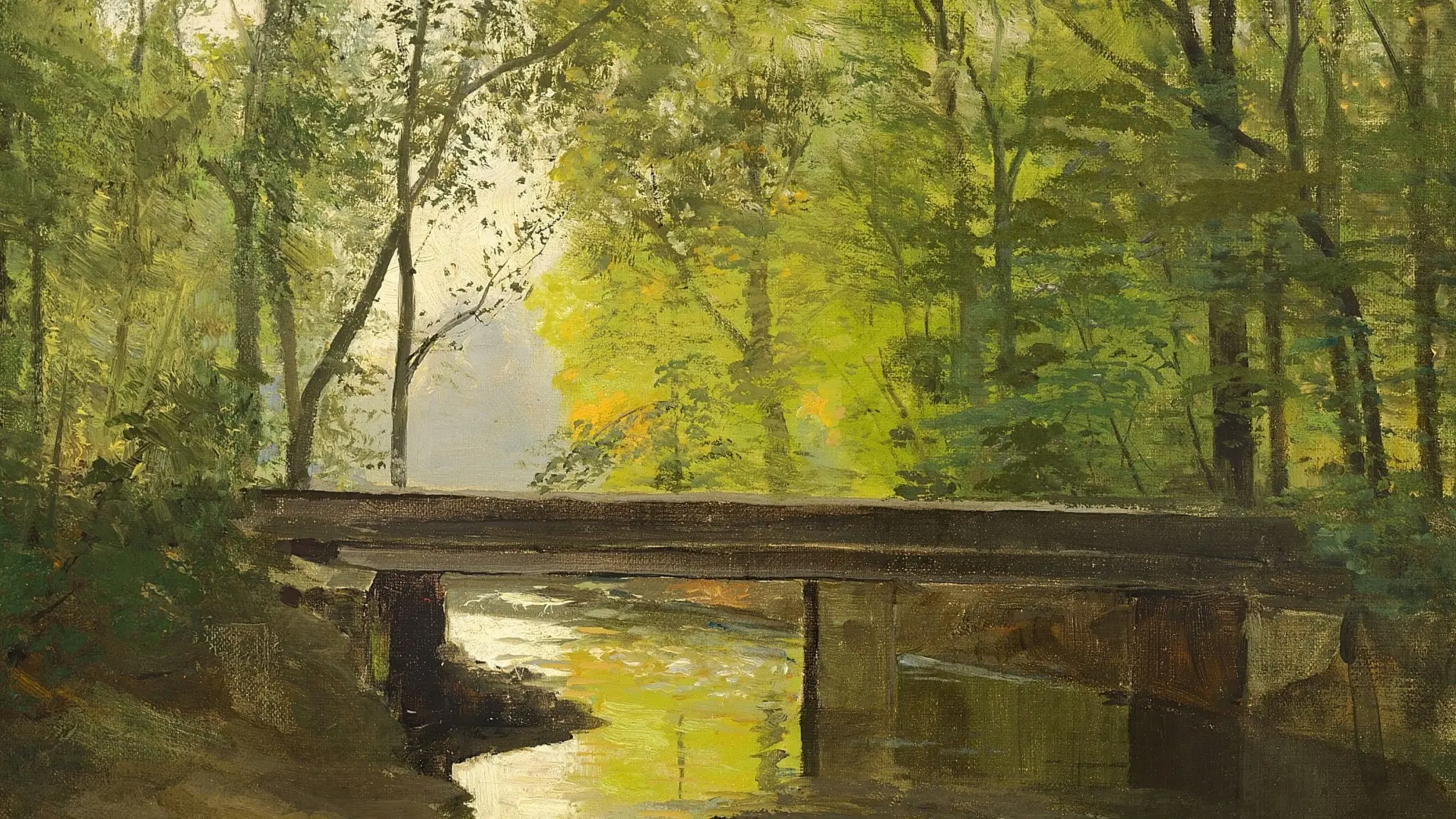 Åløb gennem en sensommerskov av Anders Andersen-Lundby