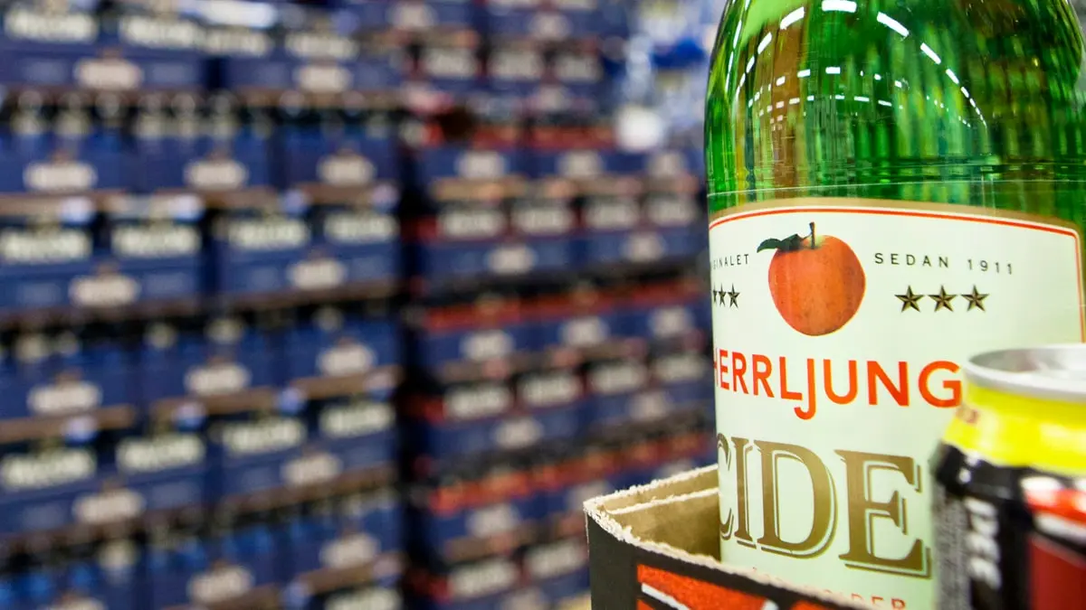 Cidern från Herrljunga stör löngst fram i Herrljunga. Thomas Winje Øijord / Scanpix.