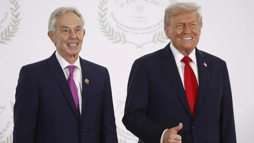 Tony Blair och Donald Trump.