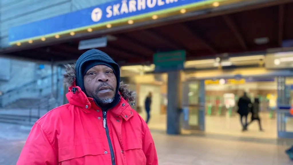 Henry Apollo Luyima, boende i Skärholmen.