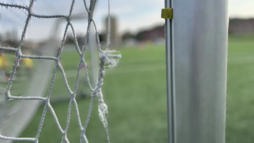 Ett fotbollsmål.