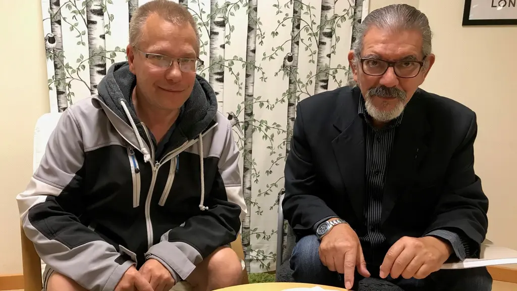 Niklas Oscarsson och José Espinoza från Dyslexiförbundet.