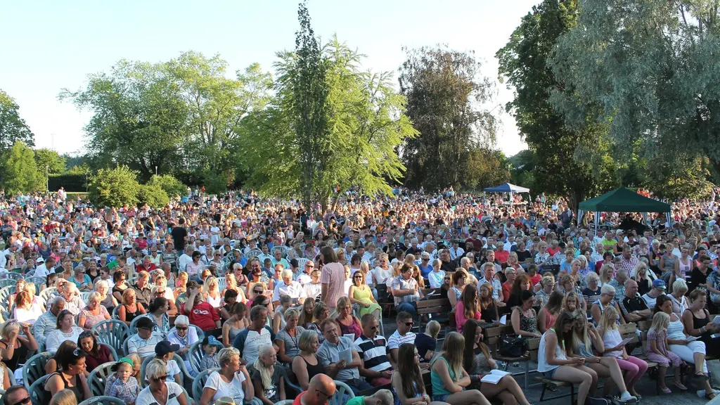 Drygt 7000 personer samlades i Linnéparken. Foto: 