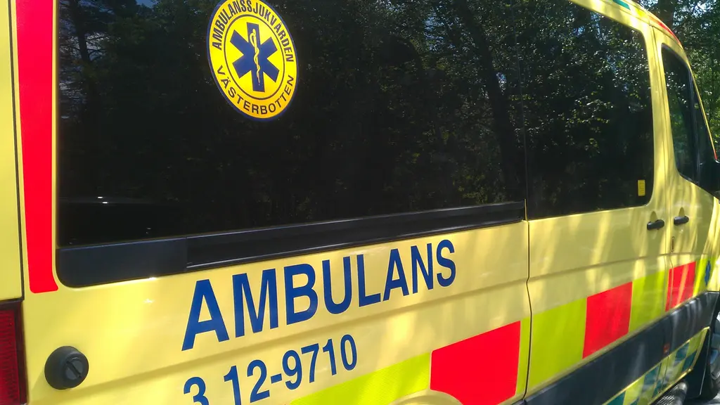 Ambulans. Foto: Peter Öberg, Sveriges Radio.