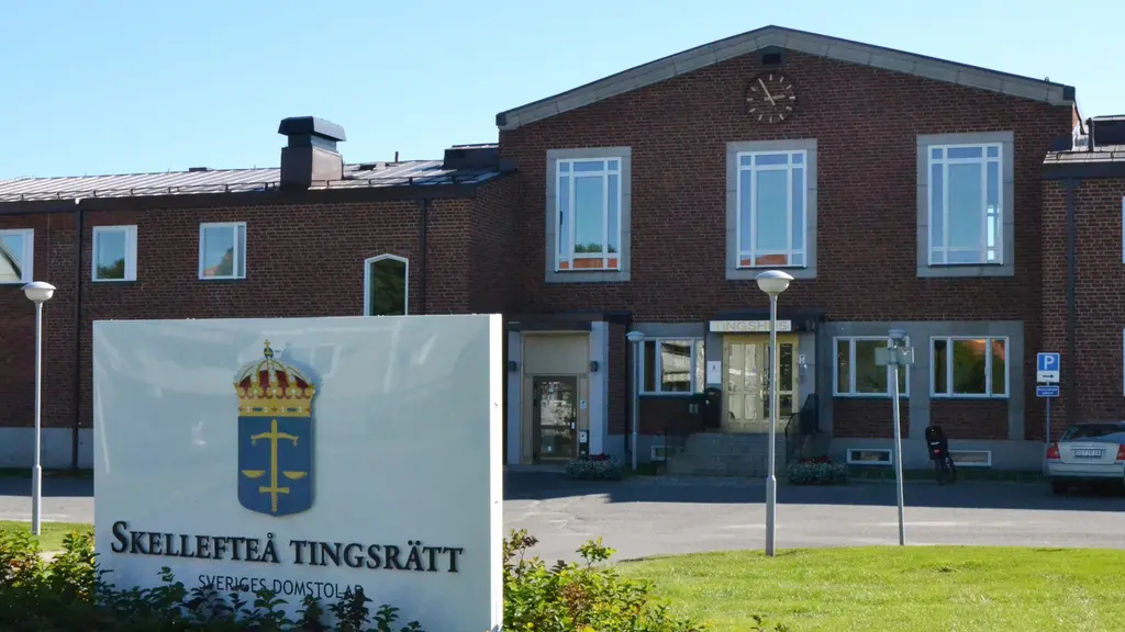 Skellefteå tingsrätt. Foto: Peter Öberg, Sveriges Radio.
