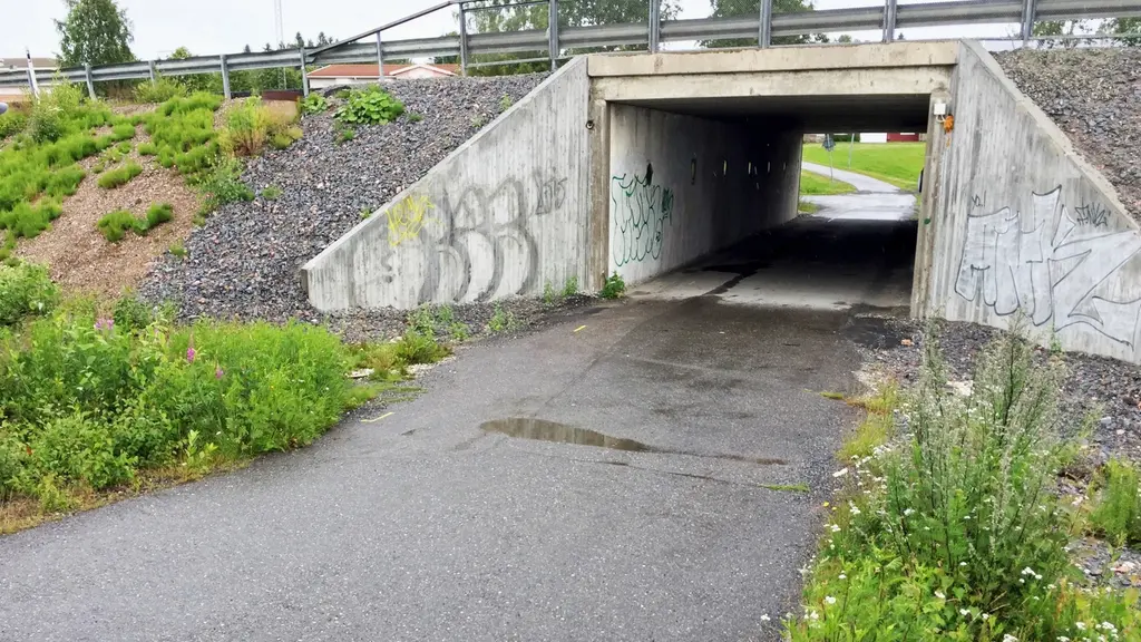Gångtunnel i Ursviken i Skellefteå