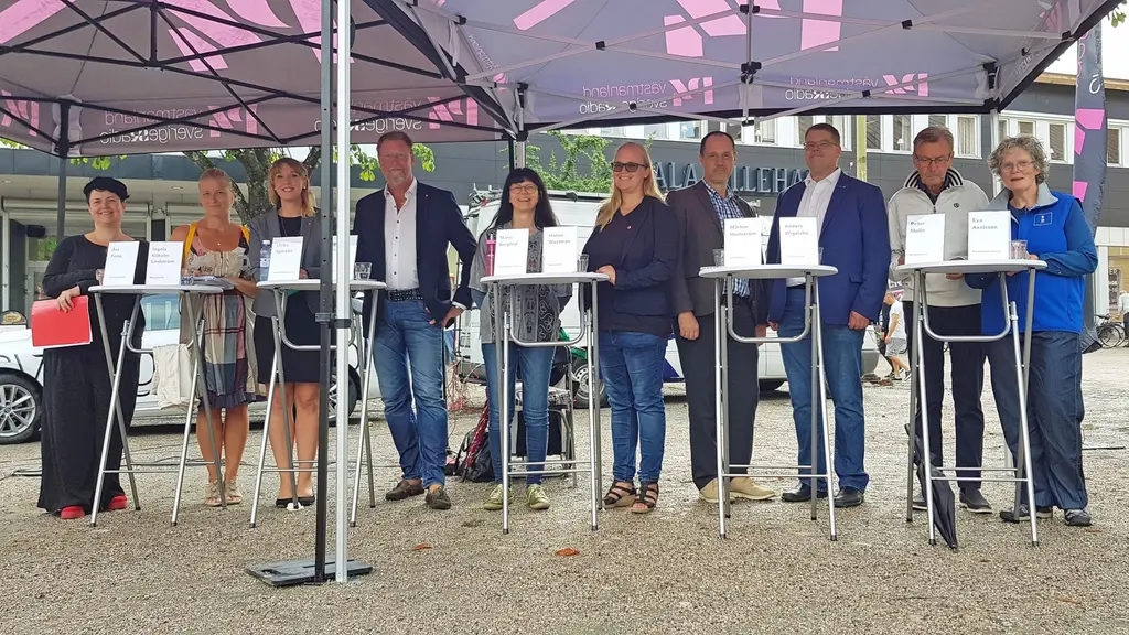 Politiker redo för valdebatt i Sala.
