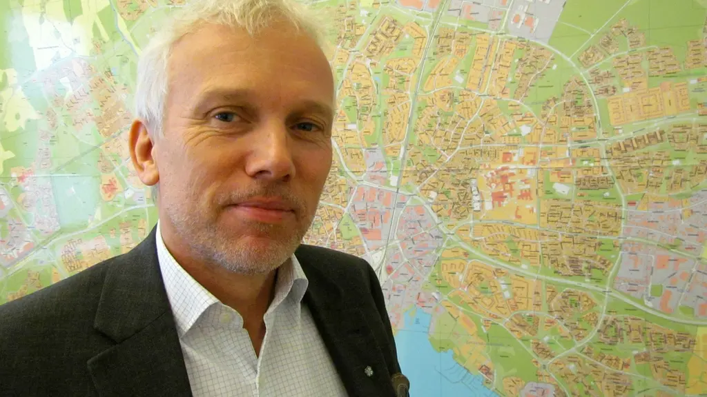 Lars Kallsäby (C) ordförande byggnadsnämnden i Västerås. Foto: Marcus Carlsson/Sveriges Radio.