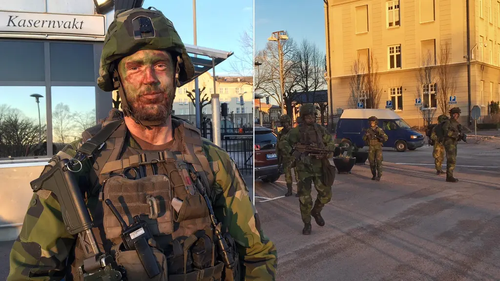 LV6 övar i centrala Halmstad.