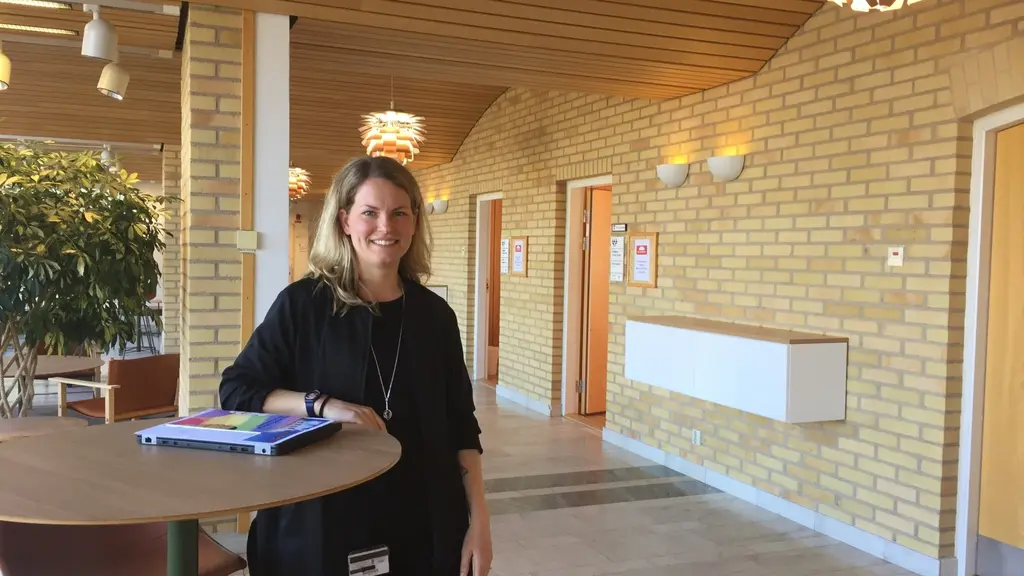 Ida Josephsson i Region Hallands korridor.