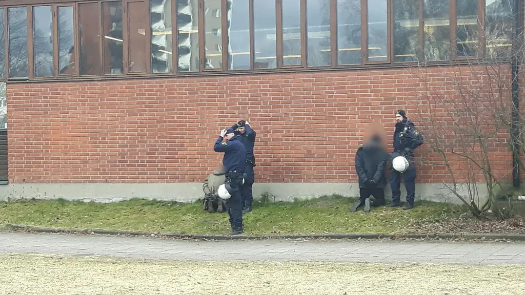 Gripna vid Alléskolan i Hallsberg.