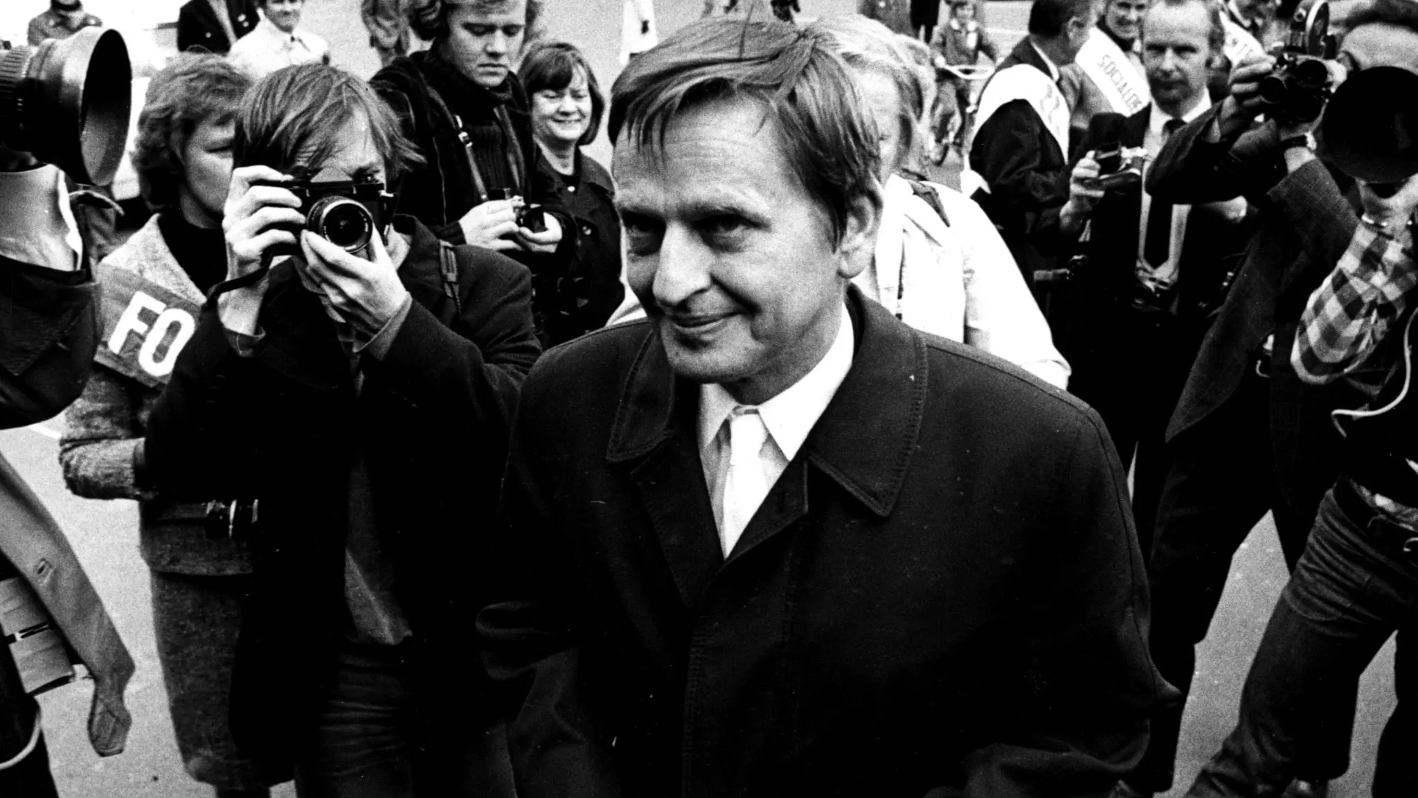 Olof Palme vid valet 1973.
