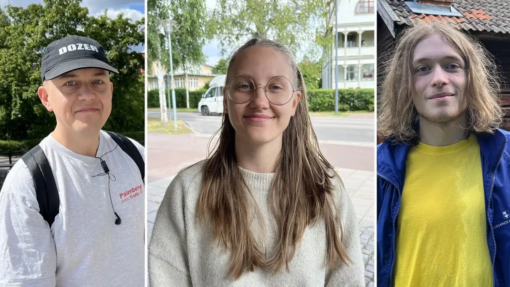 Tre unga personer