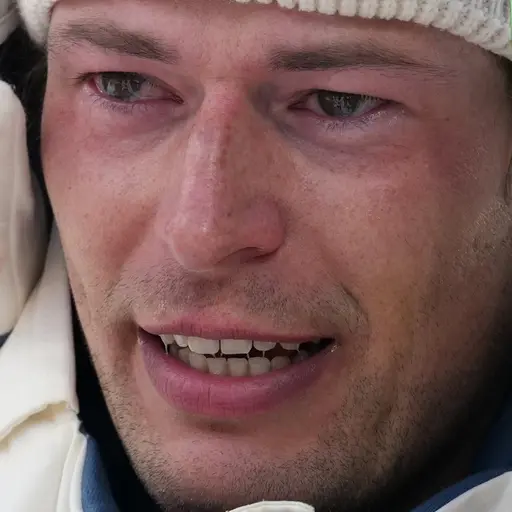 Norsk biathlet med vita handskar håller gevär och reagerar efter att ha vunnit brons i herrarnas 20-kilometers individuella skidskytte vid vinter-OS 2026 i Anterselva, Italien.