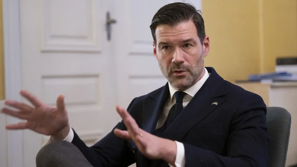 Johan Forsell (M), bistånds- och handelsminister. 