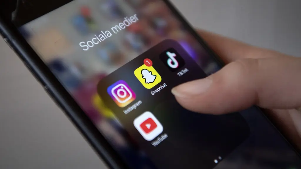 En mobiltelefon med appar.