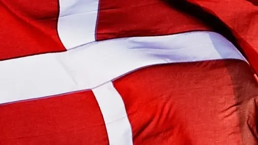 Danmarks flagga.