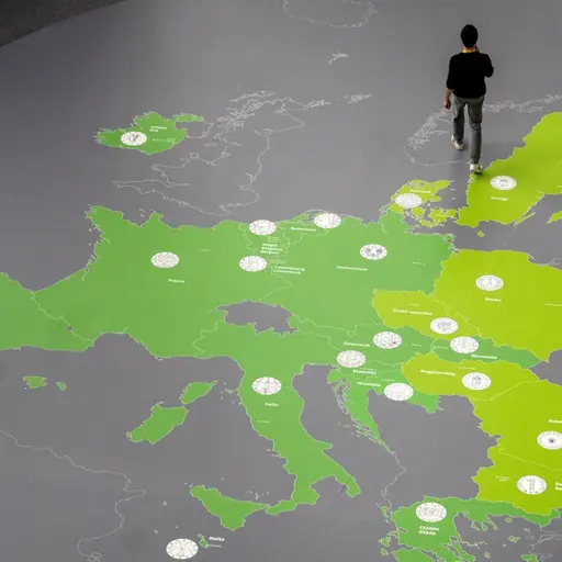 En karta över Europa.