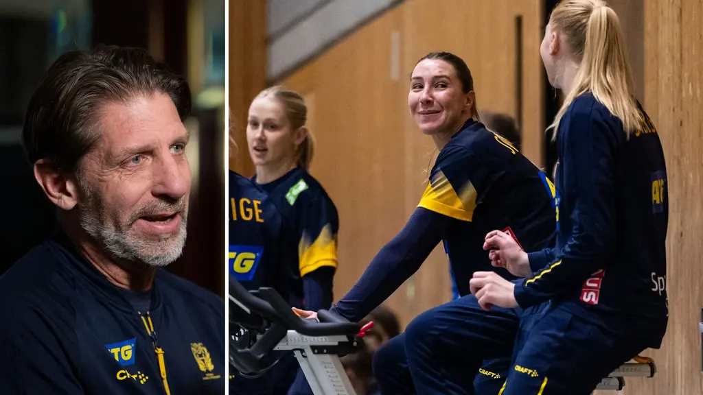 Förbundskapten Tomas Axnér och Anna Lagerquist.