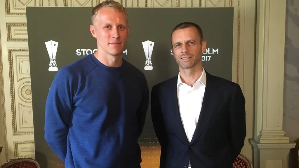 Radiosportens Richard Henriksson har träffat Uefas ordförande Aleksander Ceferin.