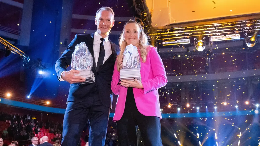 Nicklas Lidström och Kim Martin.