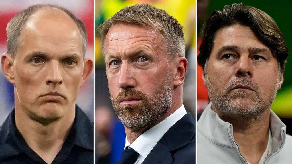 Thomas Tuchel, Graham Potter och Mauricio Pochettino. 