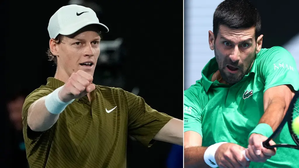 Jannik Sinner och Novak Djokovic