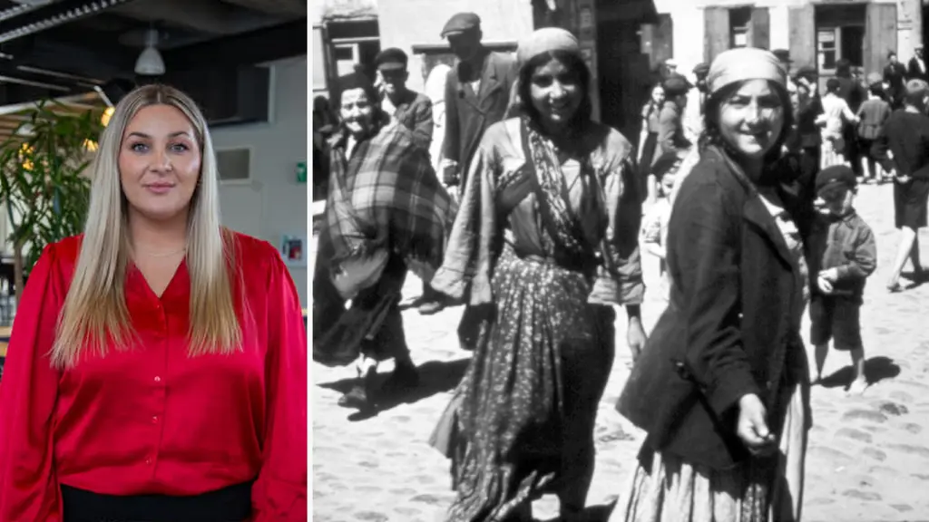 Valeria Redjepagic: Ett annat perspektiv på romerna i samband med förintelse. 
De nya raslagarna, ”Nürnberglagarna”, drabbade också romer och bidrog till att många bofasta romer marginaliserades i samhället. Foto: DHM Deutsches Historisches Museum.